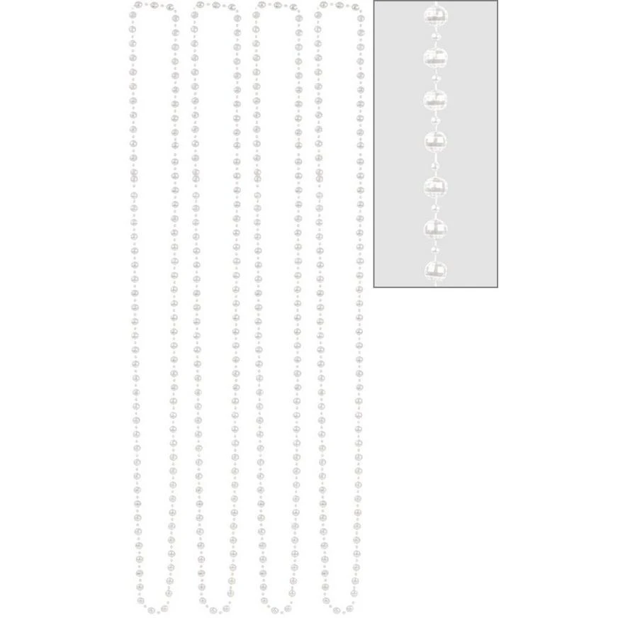 Pearl Bead Necklaces 4ct 1 Pearl Bead Necklaces 4ct