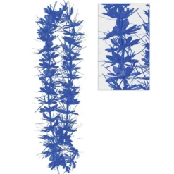 Blue Tinsel Lei