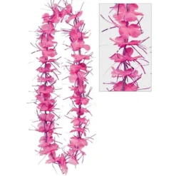 Pink Tinsel Lei