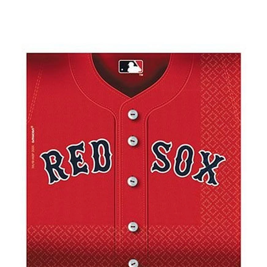 Boston Red Sox Lunch Napkins 36ct 1 Boston Red Sox Lunch Napkins 36ct