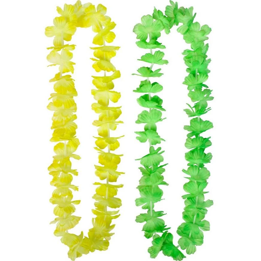 Rainbow Flower Leis 6ct 3 Rainbow Flower Leis 6ct - Image 3