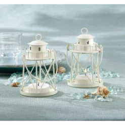White Mini Lighthouse Tealight Candle