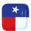 Texas Flag Dessert Plates 8ct