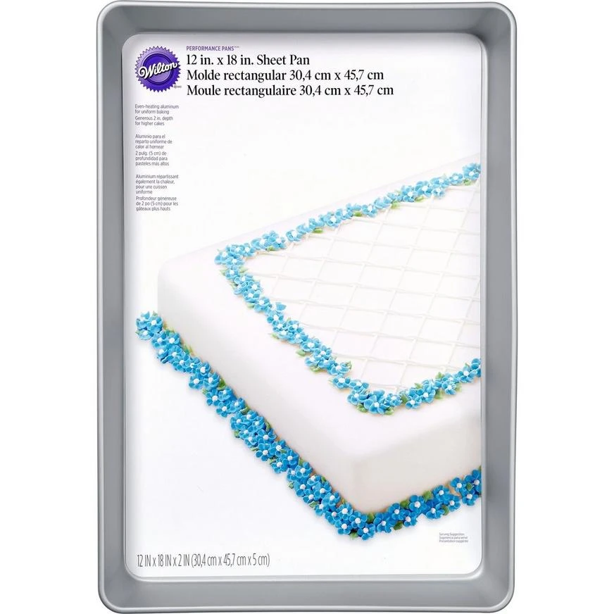 Wilton Performance Cake Sheet Pan 2 Wilton Performance Cake Sheet Pan - Image 2