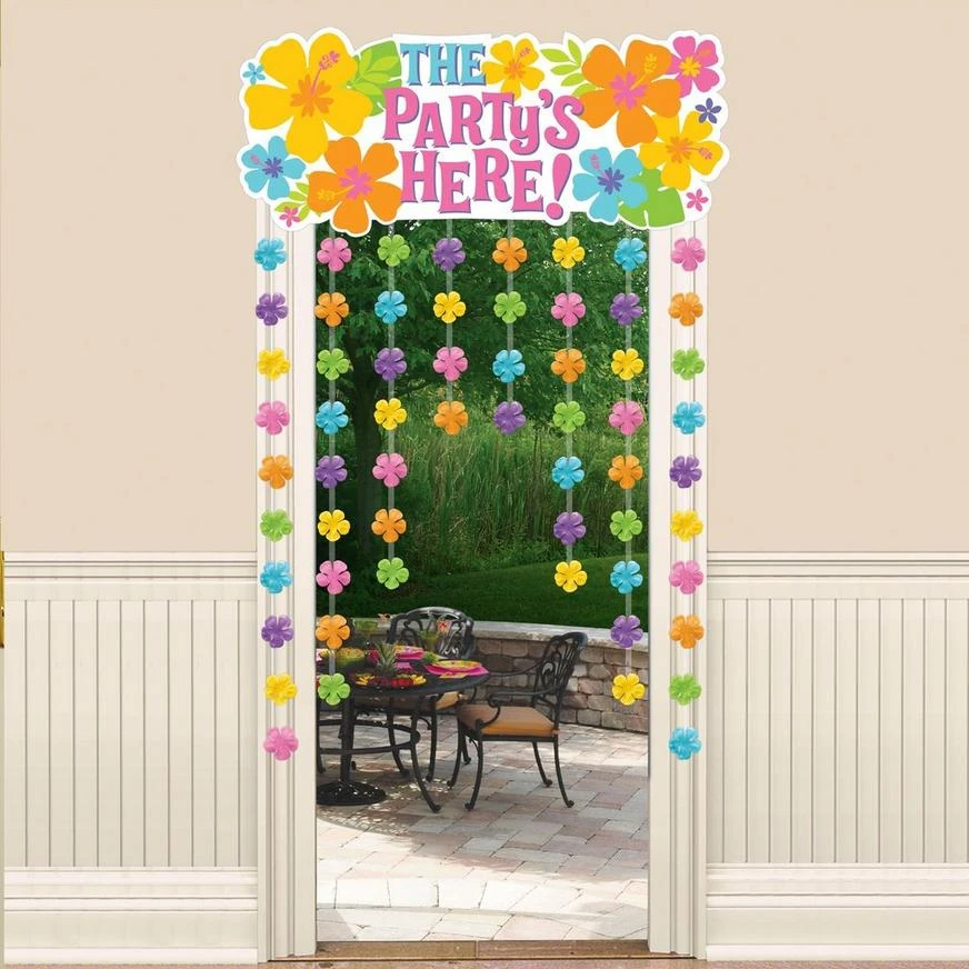 Hibiscus Doorway Curtain 1 Hibiscus Doorway Curtain