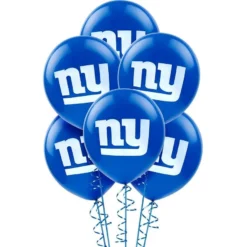 6ct, New York Giants Balloons