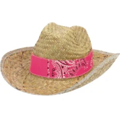 Paisley Straw Cowboy Hat