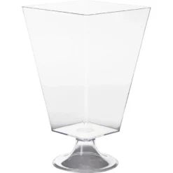 CLEAR Plastic Pedestal Container