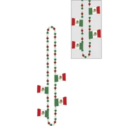 Mexican Flag Bead Necklace