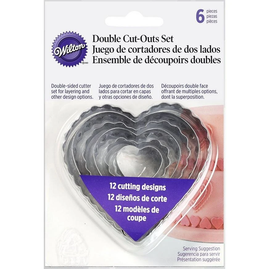 Wilton Heart Fondant & Cookie Cutters 6ct 2 Wilton Heart Fondant & Cookie Cutters 6ct - Image 2