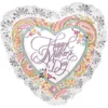 Giant Lace & Floral Mother's Day Heart Balloon, 28in