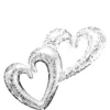 Silver Swirl Double Heart Balloon - Giant 53in X 36in