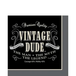 Vintage Dude Lunch Napkins 16ct