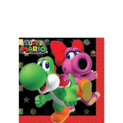 Super Mario Beverage Napkins 16ct