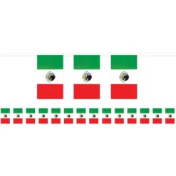 Giant Mexican Flag Pennant Banner
