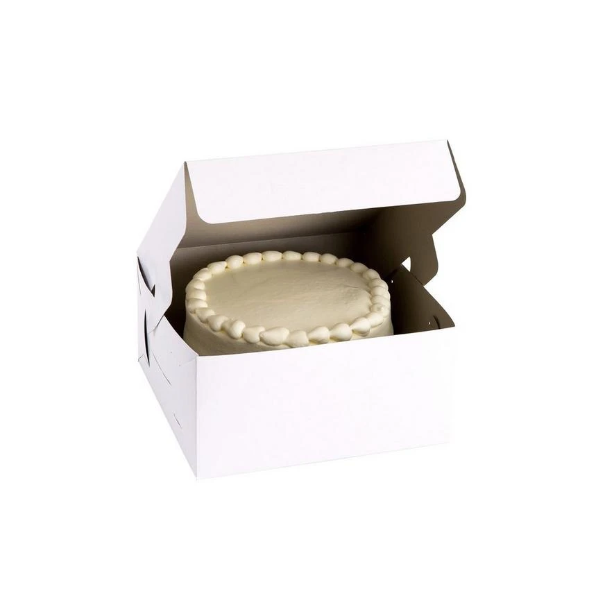 White Square Cake Box, 10in 1 White Square Cake Box, 10in