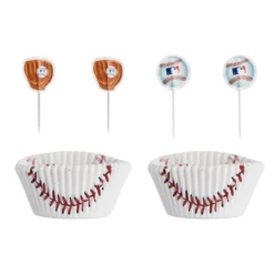 MLB Baseball Cupcake Decorating Kit For 24