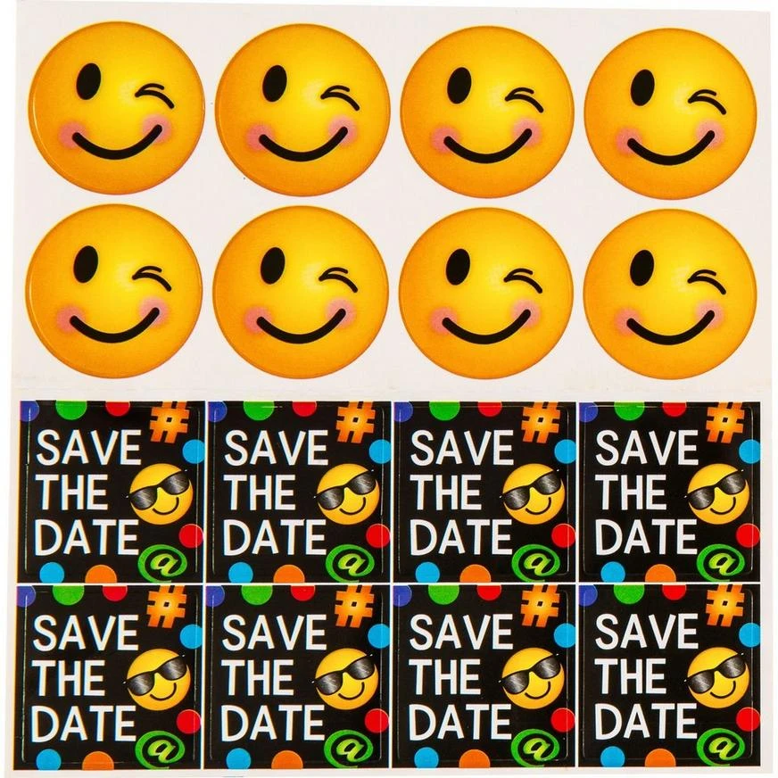 Metallic Smiley Graduation Invitations 8ct 2 Metallic Smiley Graduation Invitations 8ct - Image 2