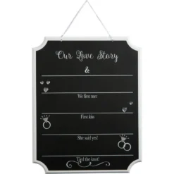 Our Love Story Wedding Chalkboard Sign