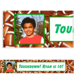 Custom Football Ticket Photo Banner