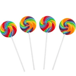 Swirly Rainbow Lollipops 12ct