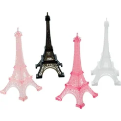 A Day In Paris Eiffel Tower Table Decorations 4ct