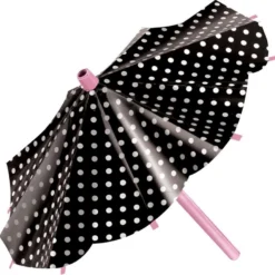 Pink & Black Parasol Decorations 3ct -Party Supply Store 739267 02