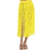 Adult Long Yellow Hula Skirt