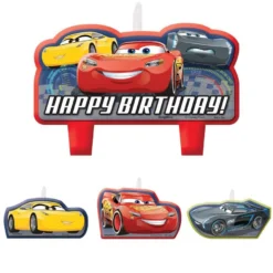 Cars 3 Birthday Candles 4ct