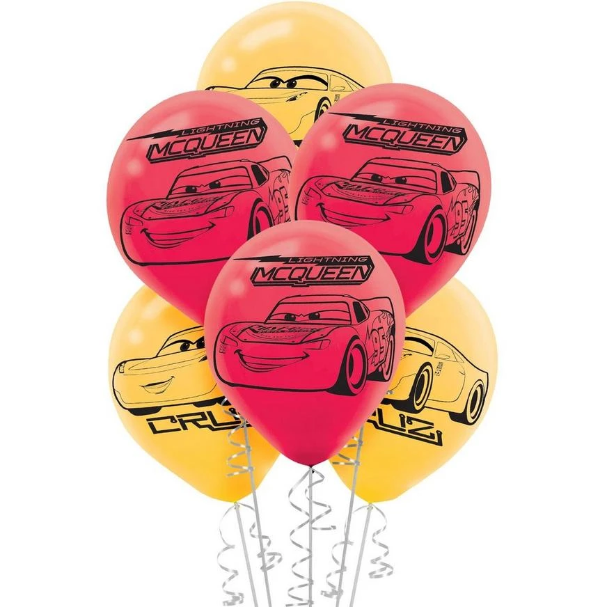 6ct, Cars 3 Balloons 1 6ct, Cars 3 Balloons