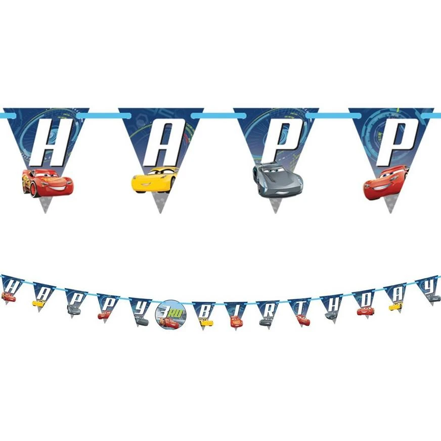 Cars 3 Birthday Banner Kit 1 Cars 3 Birthday Banner Kit