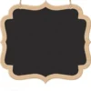 Scroll Chalkboard Wood Signs 2ct