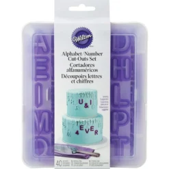Wilton Alphabet & Number Fondant Cut-Outs Set 42pc 6 Wilton Alphabet & Number Fondant Cut-Outs Set 42pc -Party Supply Store 761576 02