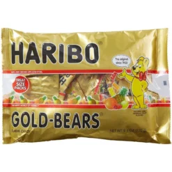 Haribo Goldbears Gummi Bear Pouches Bag, 21pc - Lemon, Orange, Pineapple, Raspberry & Strawberry
