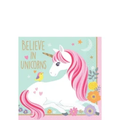 Magical Unicorn Beverage Napkins 16ct