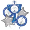 Anagram Boy's First Communion Balloon Bouquet 5pc