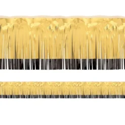 Black & Gold Tinsel Fringe