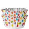 AMSCAN Colorful Polka Dot Foil Baking Cups 48ct