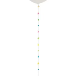 Colorful Party Hats & Stars Balloon Tail