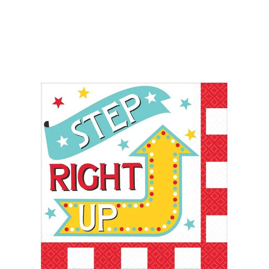 AMSCAN Carnival Beverage Napkins 16ct 1 AMSCAN Carnival Beverage Napkins 16ct