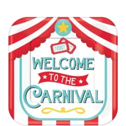AMSCAN Carnival Dessert Plates 8ct