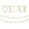 AMSCAN Floral Greenery Jumbo Letter Banner With Mini Banner