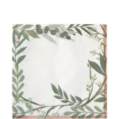 AMSCAN Floral Greenery Lunch Napkins 16ct