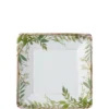 AMSCAN Metallic Floral Greenery Dessert Plates 8ct