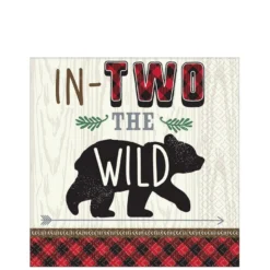 Little Lumberjack 2nd Birthday Lunch Napkins 16ct