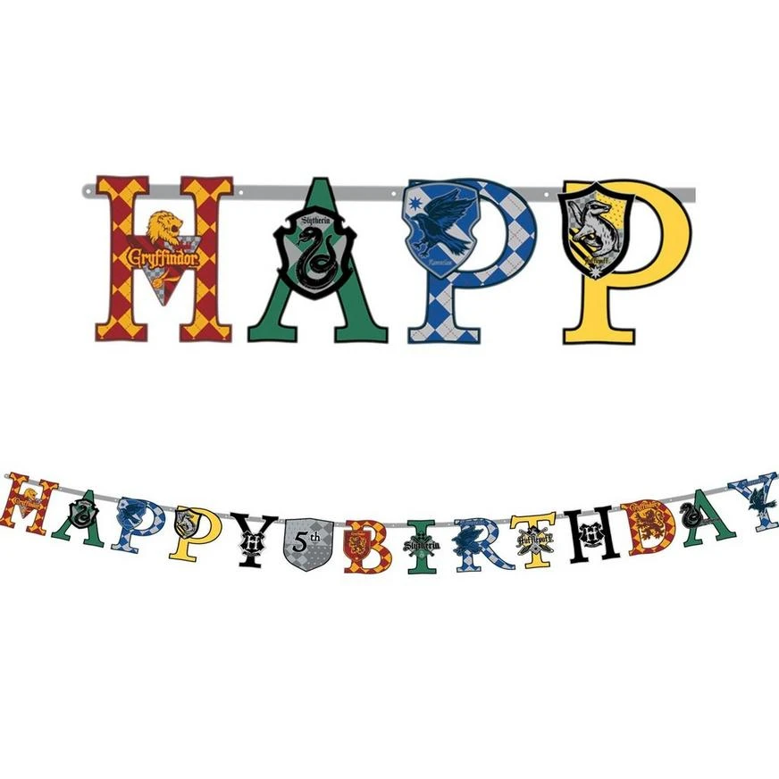 AMSCAN Harry Potter Birthday Banner Kit 1 AMSCAN Harry Potter Birthday Banner Kit