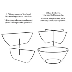 CLEAR 10qt Bowl Divider -Party Supply Store 807694 03