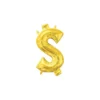 Air-Filled Gold Money Symbol Balloon
