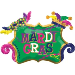 Giant Mardi Gras Balloon, 34in