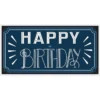 AMSCAN Happy Birthday Classic Plastic Horizontal Banner, 65in X 33.5in